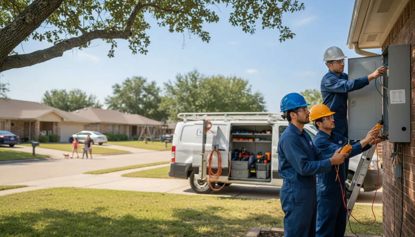 Certified electrician providing emergency electrical services in Albert, KS